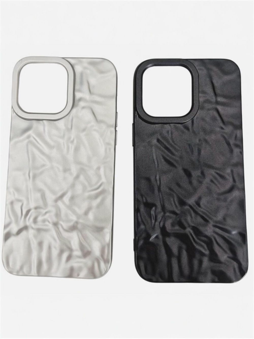 NWT iPhone 14 Plus Case Bundle 2 Metallic Textured Silver & Smoky Purple Ombre